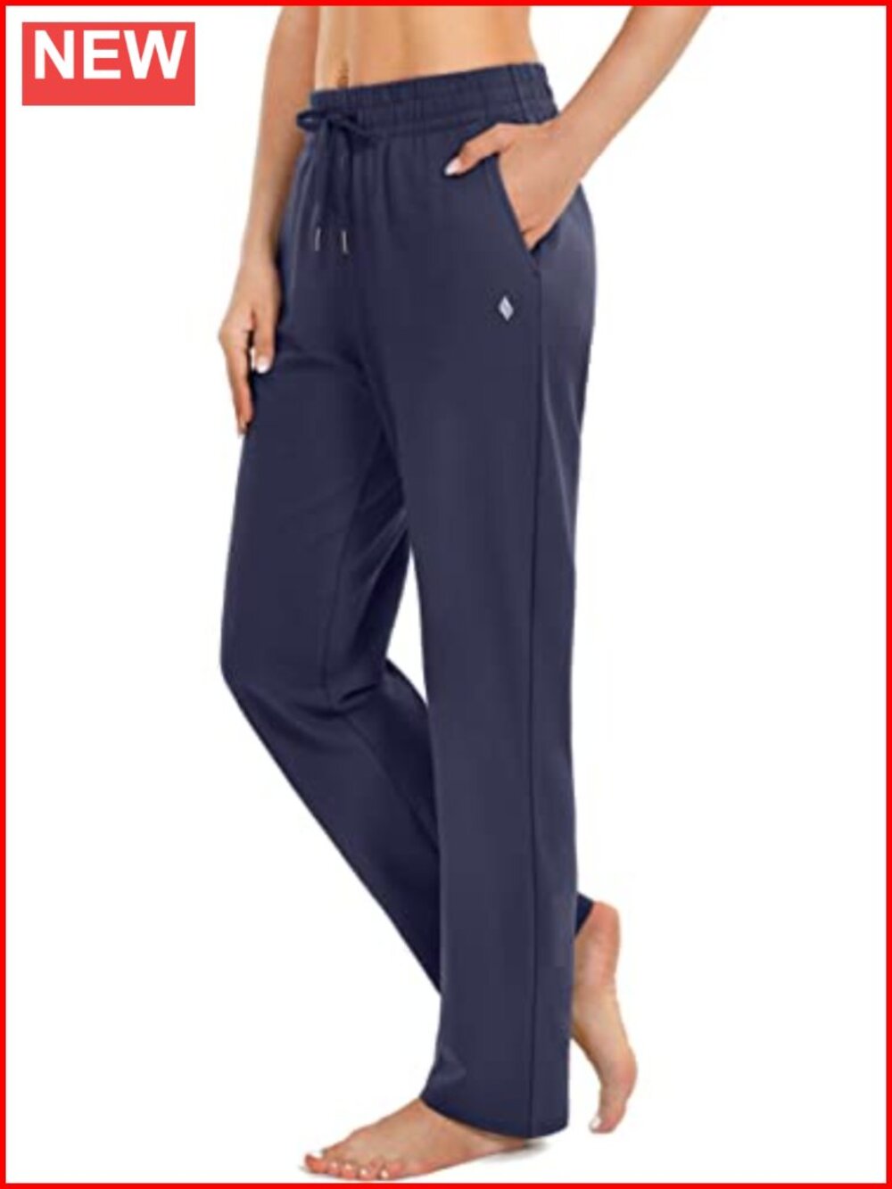 Women's Cotton Sweatpants with Pockets Yoga Lounge Drawstring